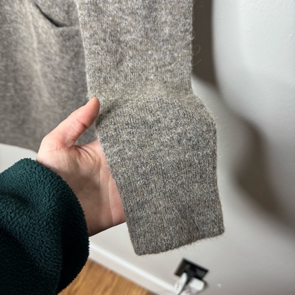 Aritzia Wilfred Free Alpaca Wool Blend Long Sleeve Oversized Dress with Pockets - Picture 2 of 10